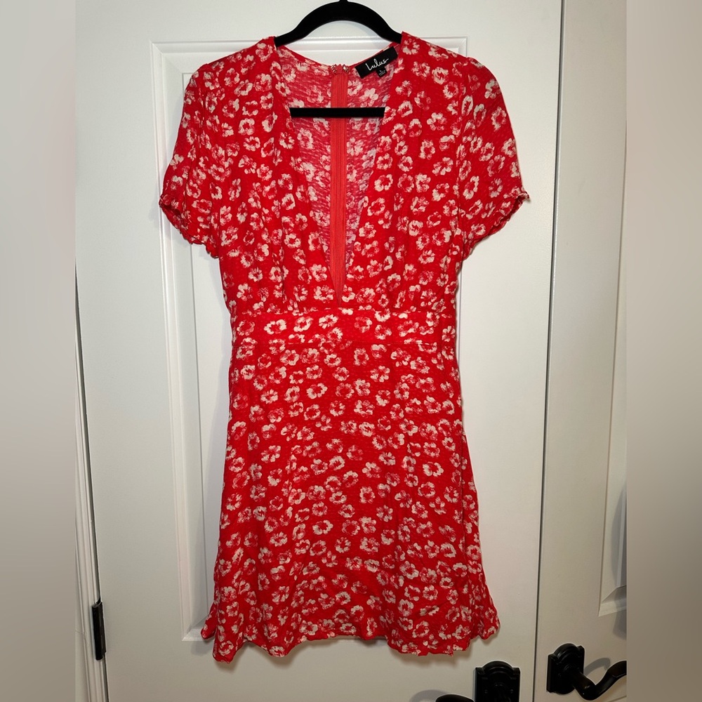 Lulu's Red and White Sundress